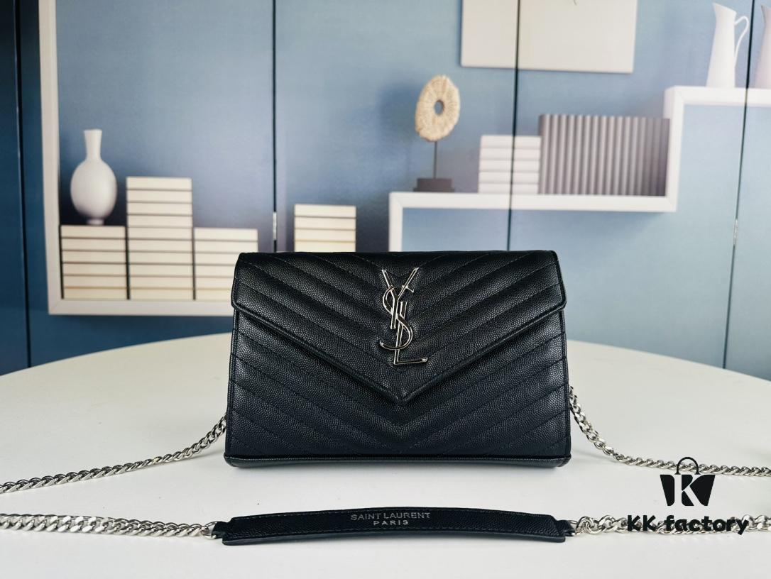 YSL Luxurious Caviar Envelope Woc Bag