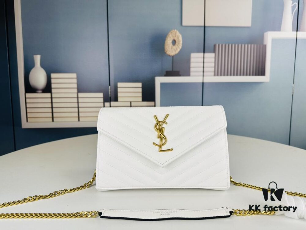YSL Luxurious Caviar Envelope WOC Bag ✨🤍