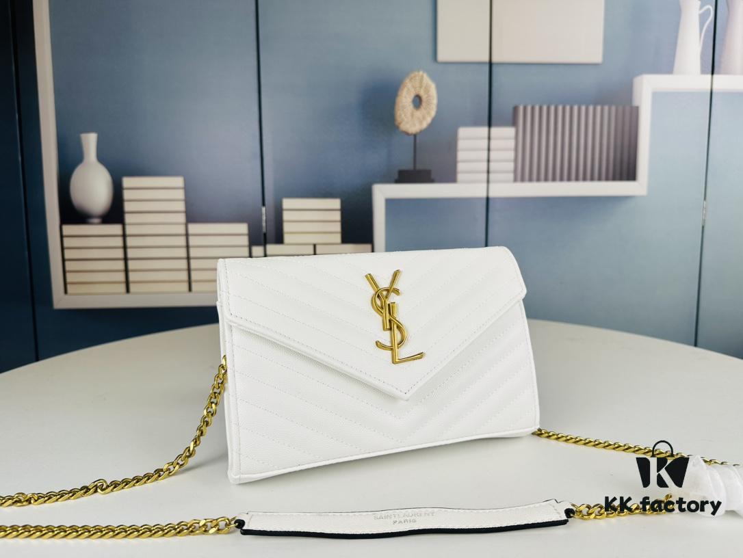 YSL Luxurious Caviar Envelope WOC Bag ✨🤍