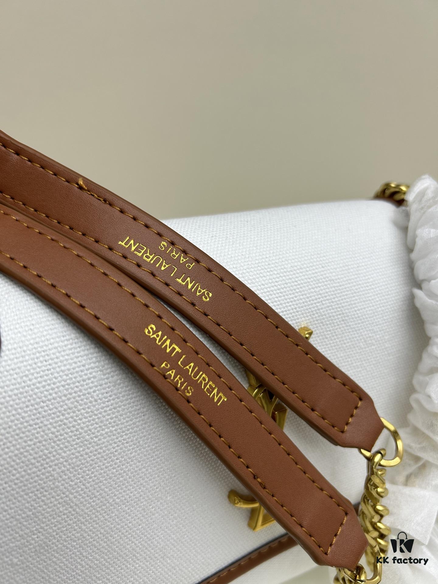 New Arrival Small YSL Niki Bag with Box – Latest Linen-Blend Crossbody Shoulder Bag