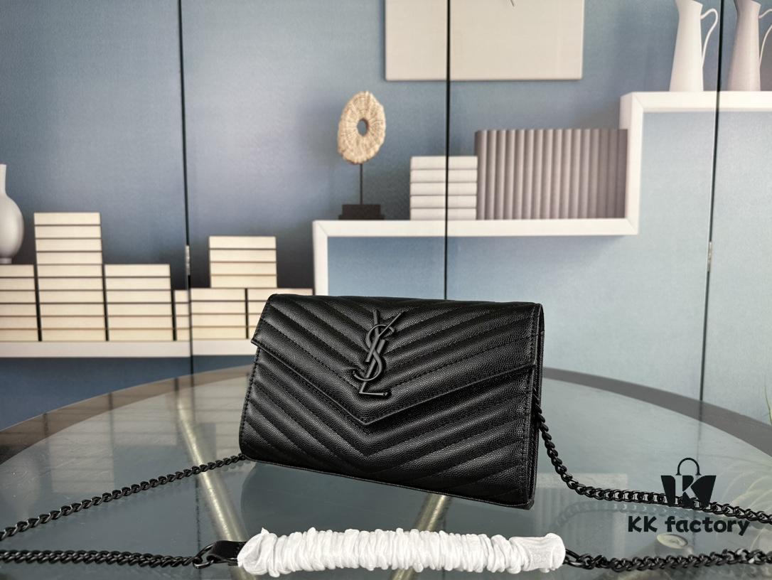 YSL Luxurious Caviar Envelope WOC Bag ✨🤍