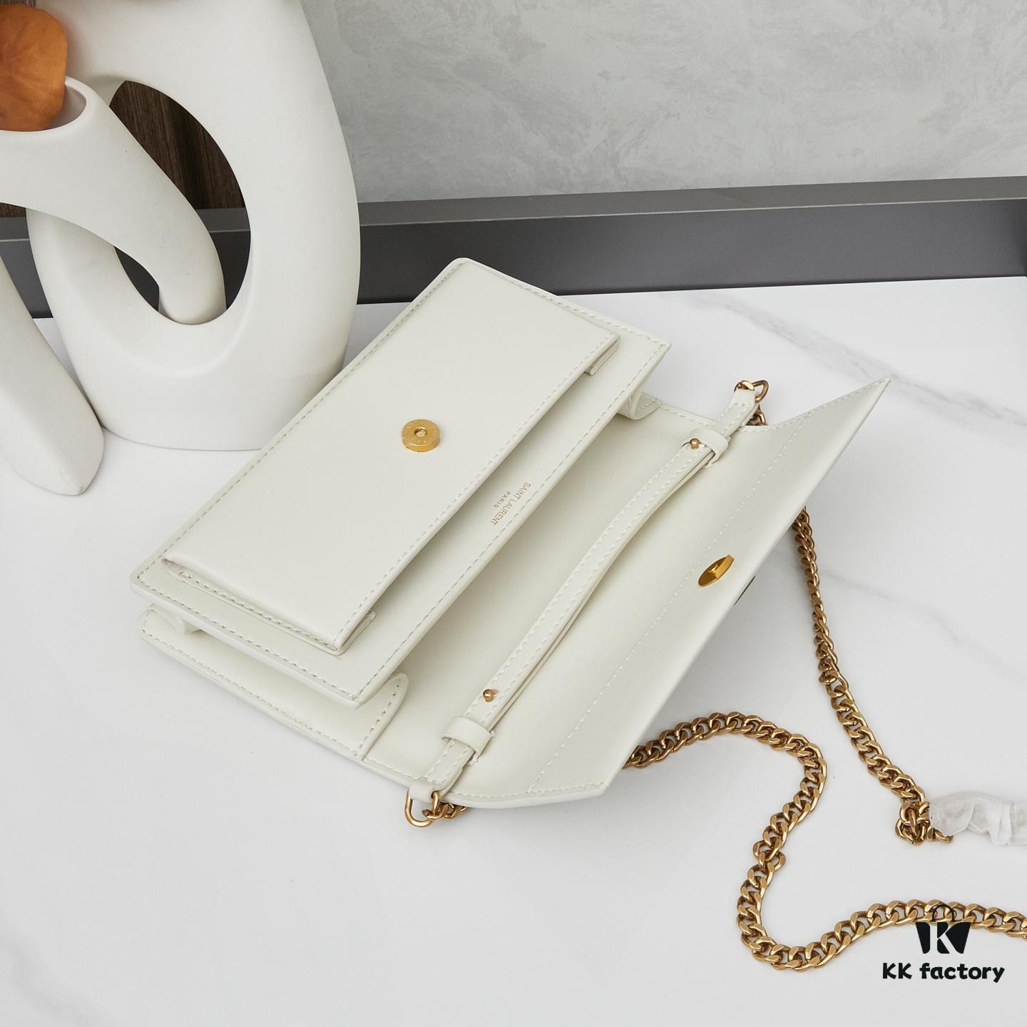 New YSL Classic Chain Bag with Box | Timeless Elegance in Black Leather