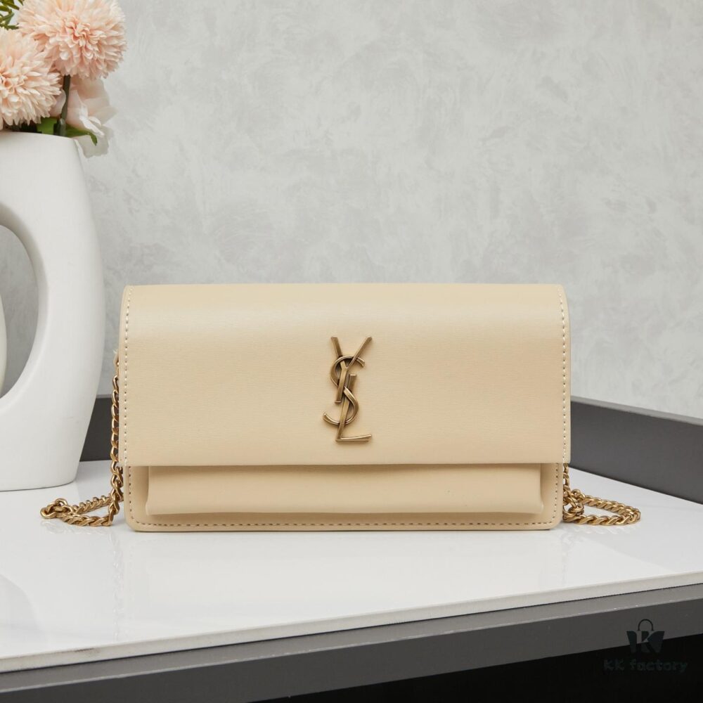 New YSL Classic Chain Bag with Box | Timeless Elegance in Black Leather