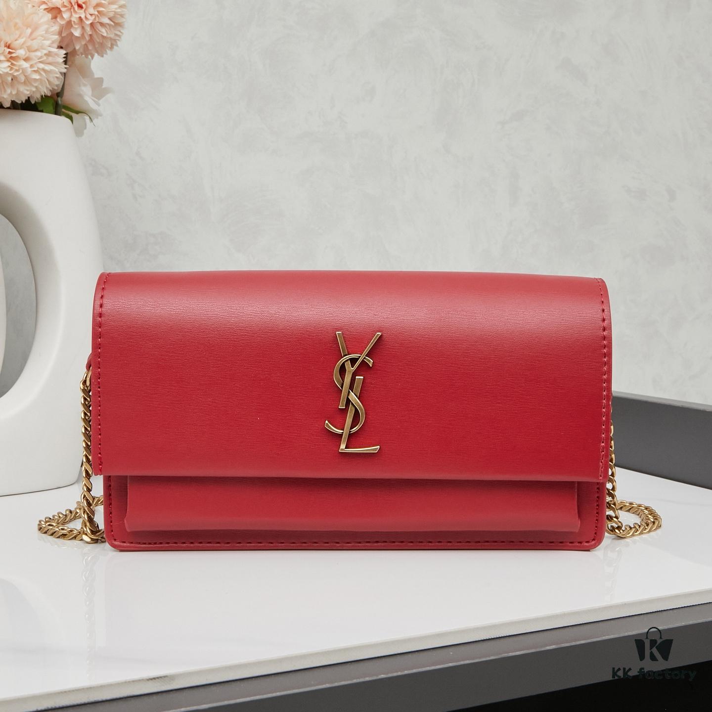 New YSL Classic Chain Bag with Box | Timeless Elegance in Black Leather