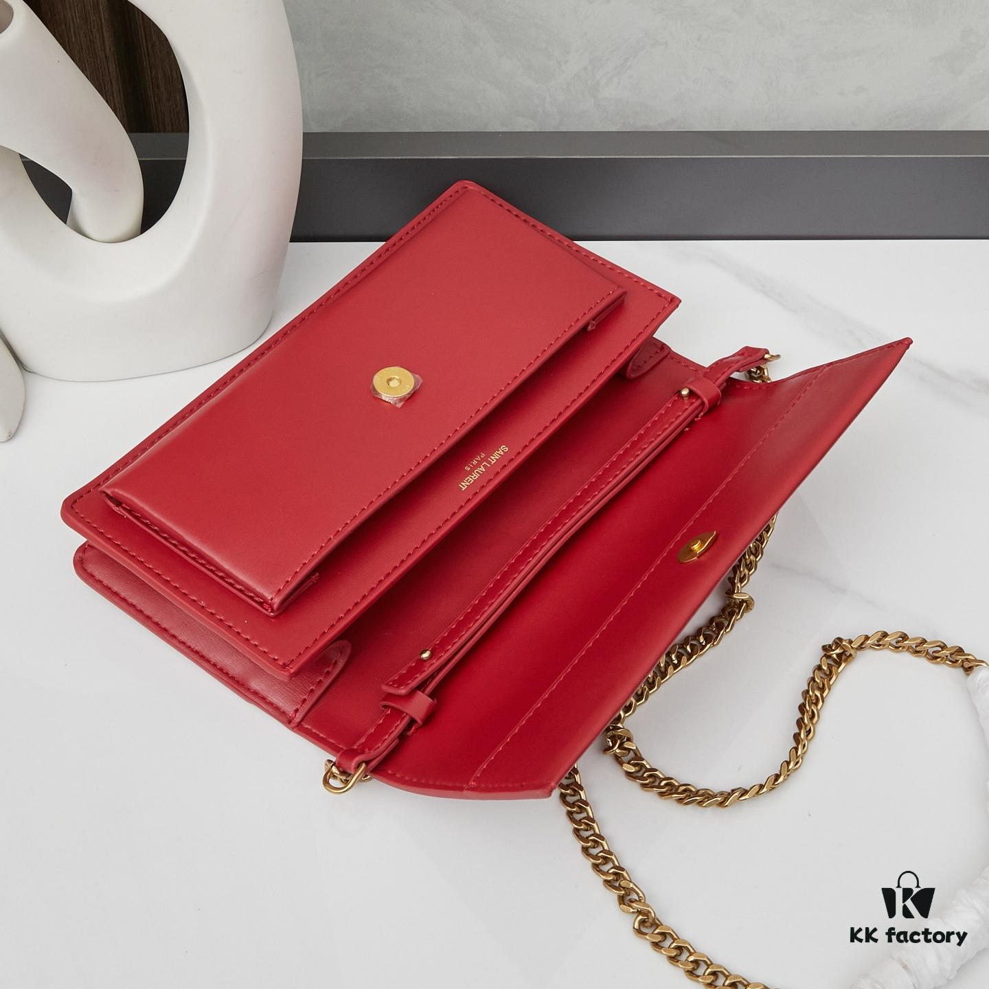 New YSL Classic Chain Bag with Box | Timeless Elegance in Black Leather