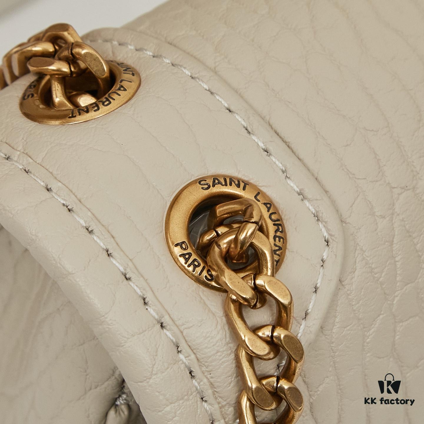 New Arrival with Box 💰 YSL Saint Laurent Niki Grained Lambskin Mini Shoulder Bag