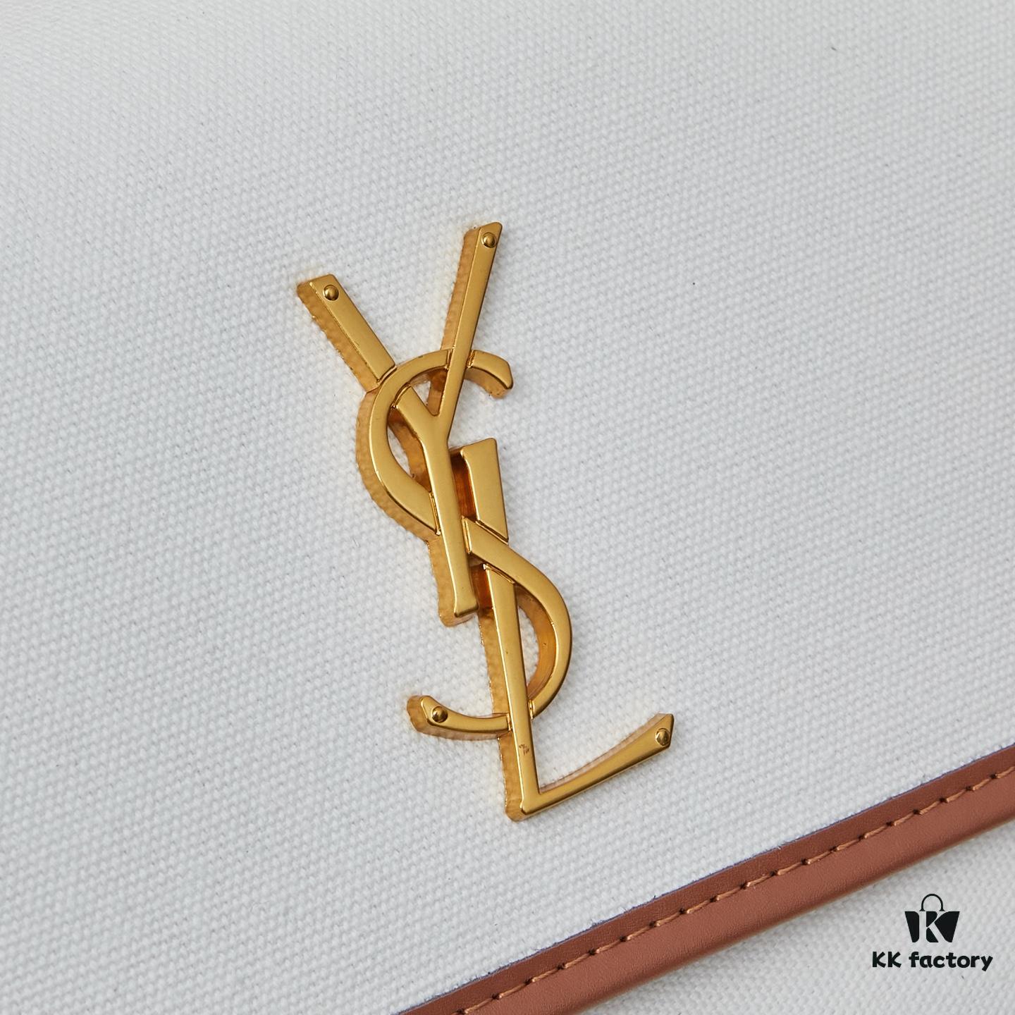 New Large YSL Niki Crossbody Bag in Linen Color with Box