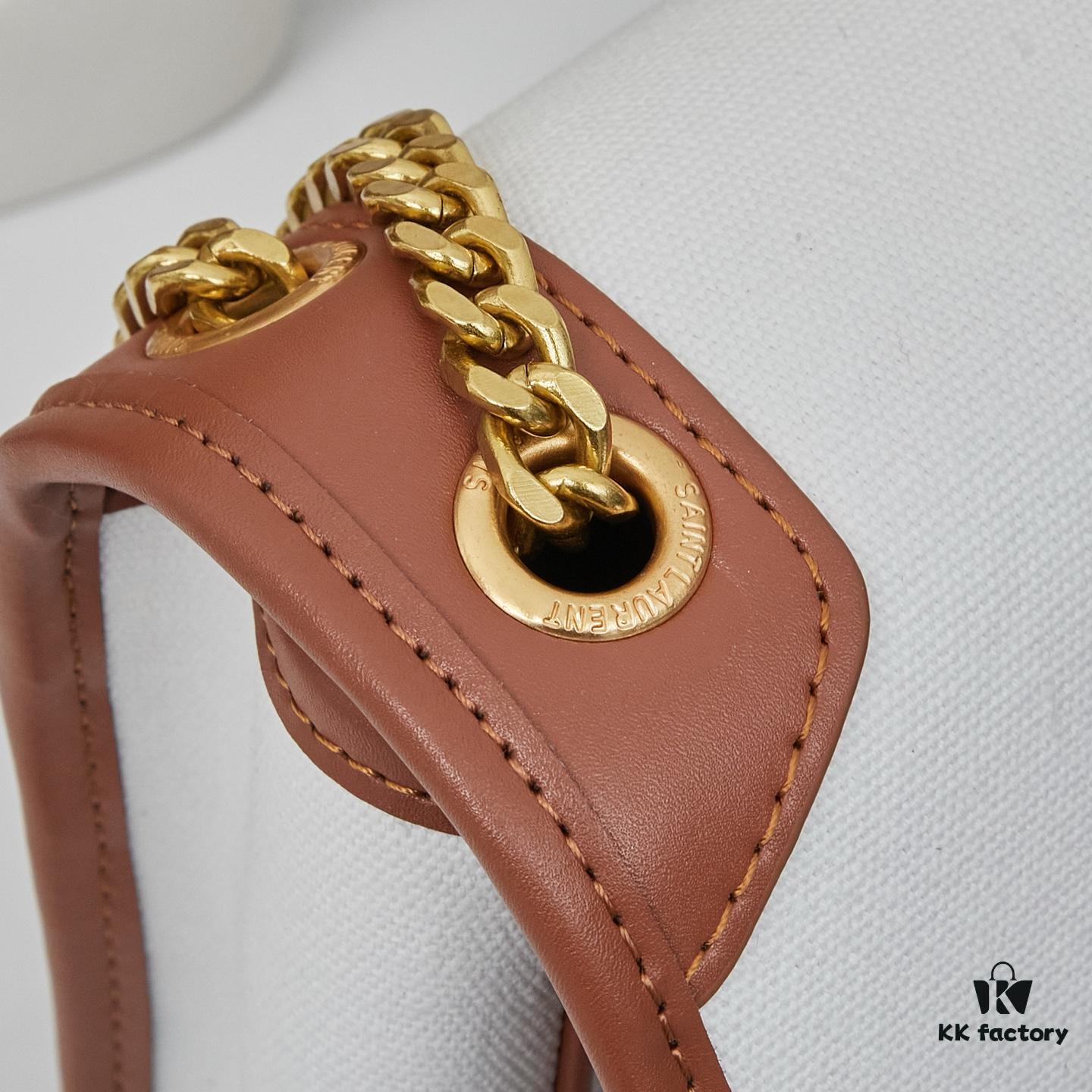 New Large YSL Niki Crossbody Bag in Linen Color with Box