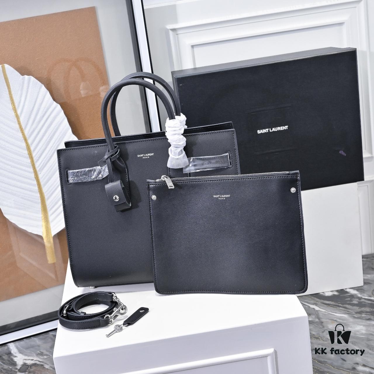 Large New Plain Weave Rose Same Style Street Snap Bag | YSL's Celebrity Muse