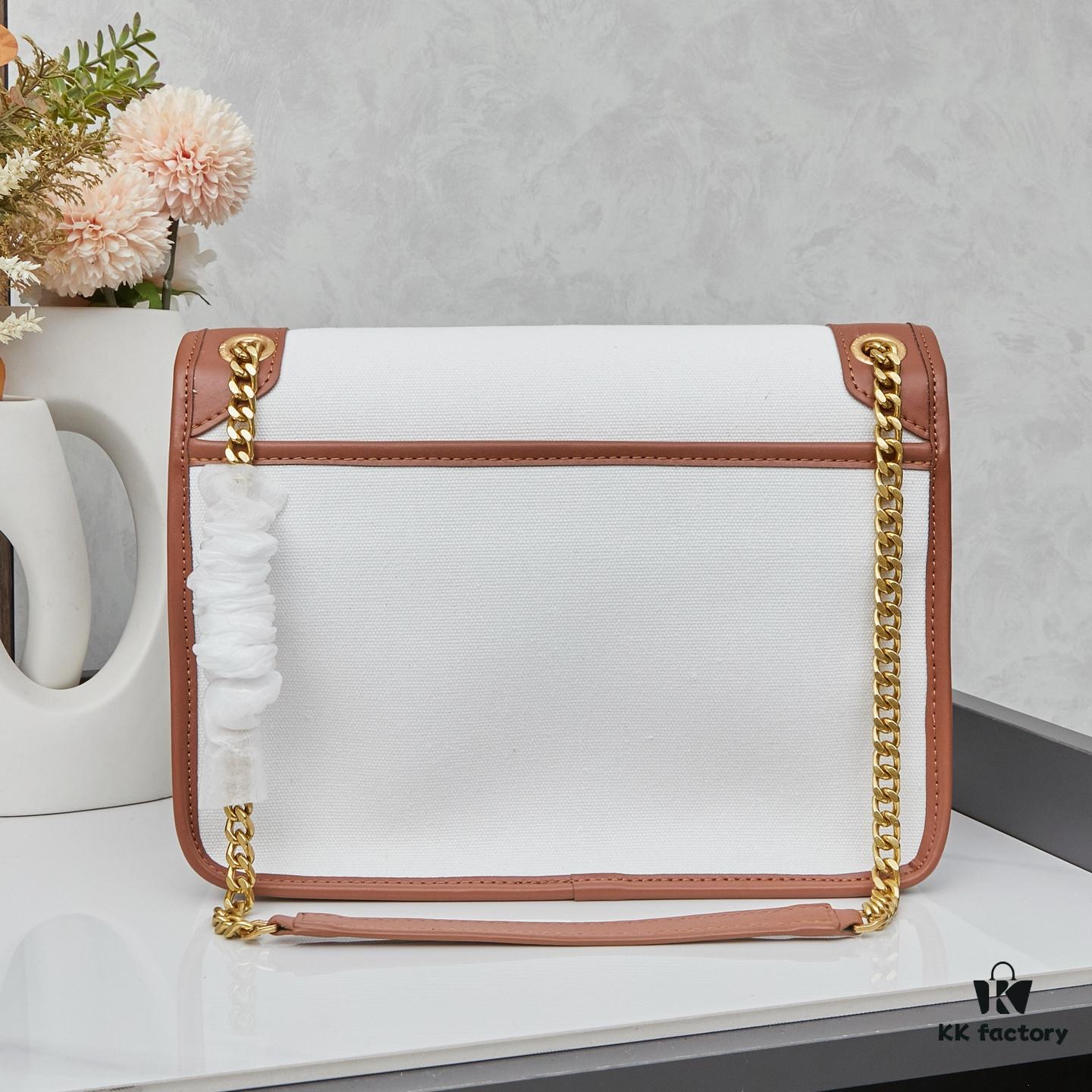 New Large YSL Niki Crossbody Bag in Linen Color with Box