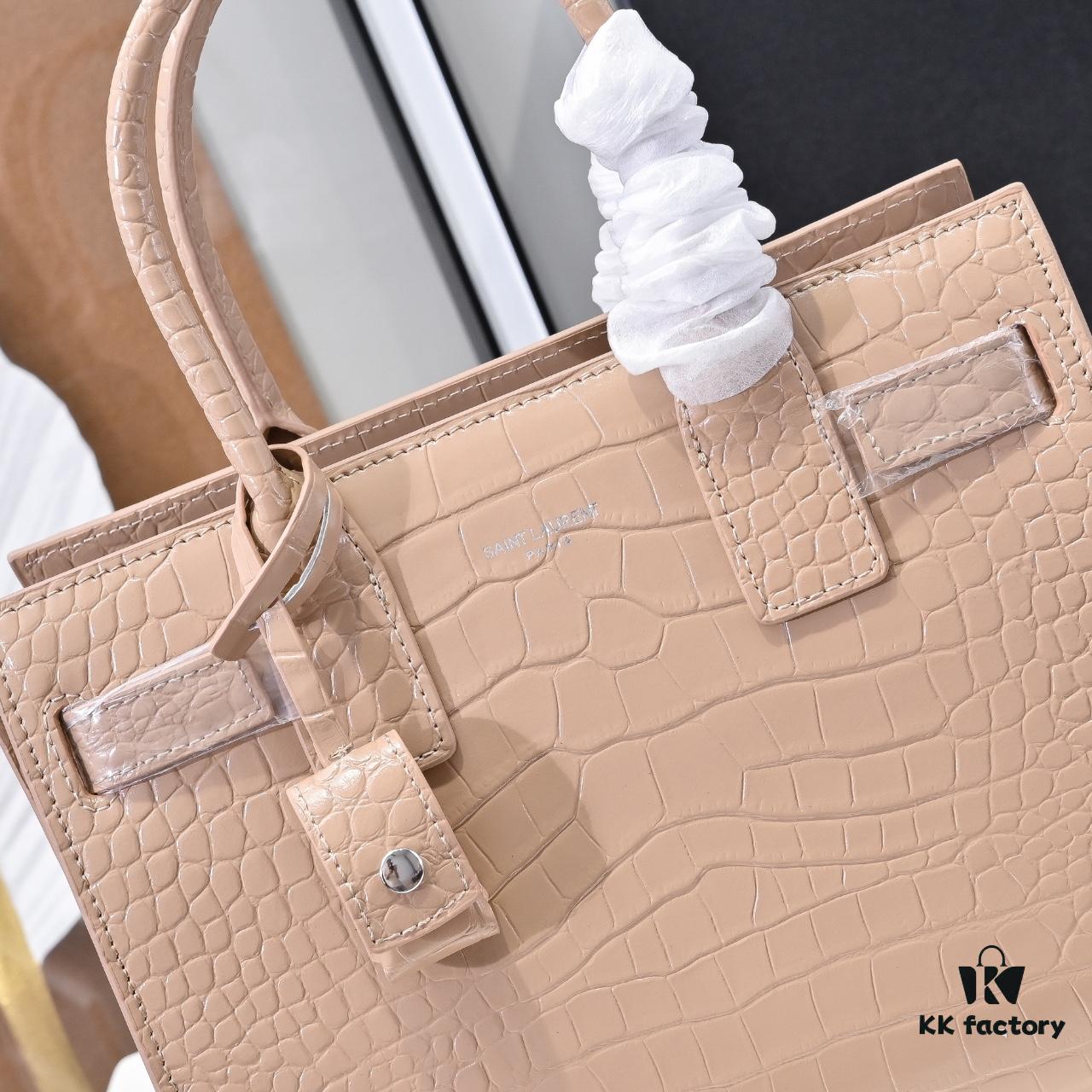 New Arrival Saffiano Leather Rose-Inspired Street-Style Bag | YSL's Muse Must-Have
