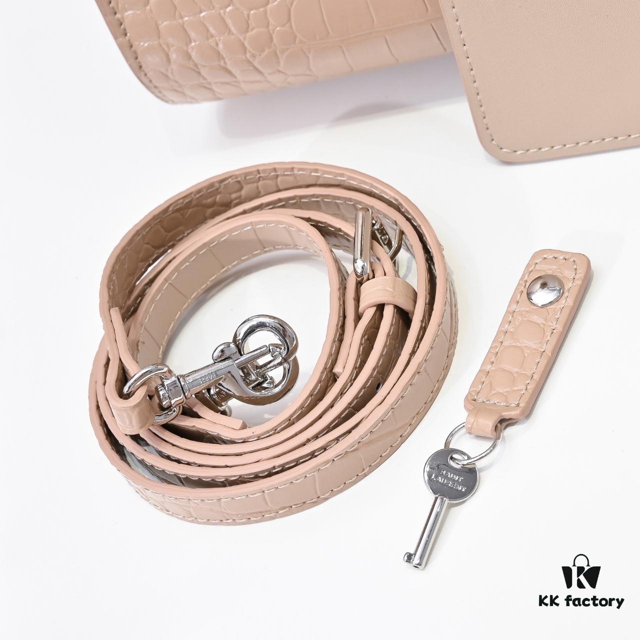 New Arrival Saffiano Leather Rose-Inspired Street-Style Bag | YSL's Muse Must-Have