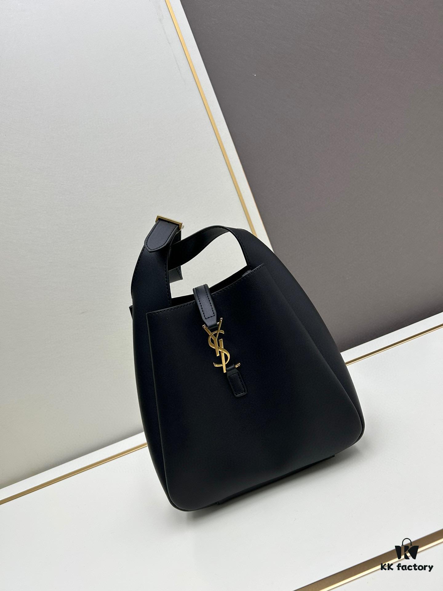 New YSL Shoulder Bag, Soft and Stylish in Black and Caramel