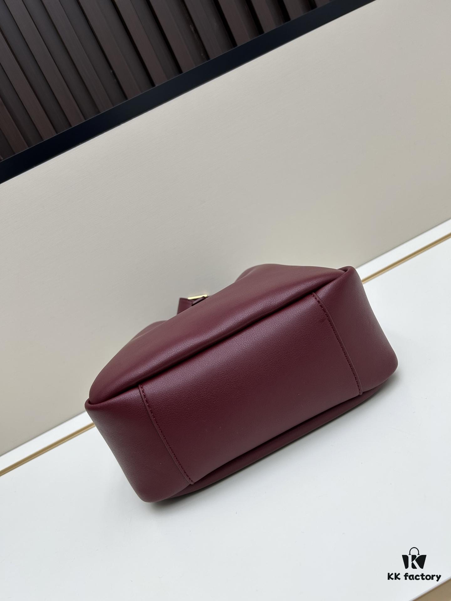 New YSL Shoulder Bag, Soft Lambskin, Spacious and Stylish, Black and Caramel Colors