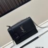 New Arrival with Box YSL Sunset Chain Bag, Smooth Fine Grain Calfskin Leather