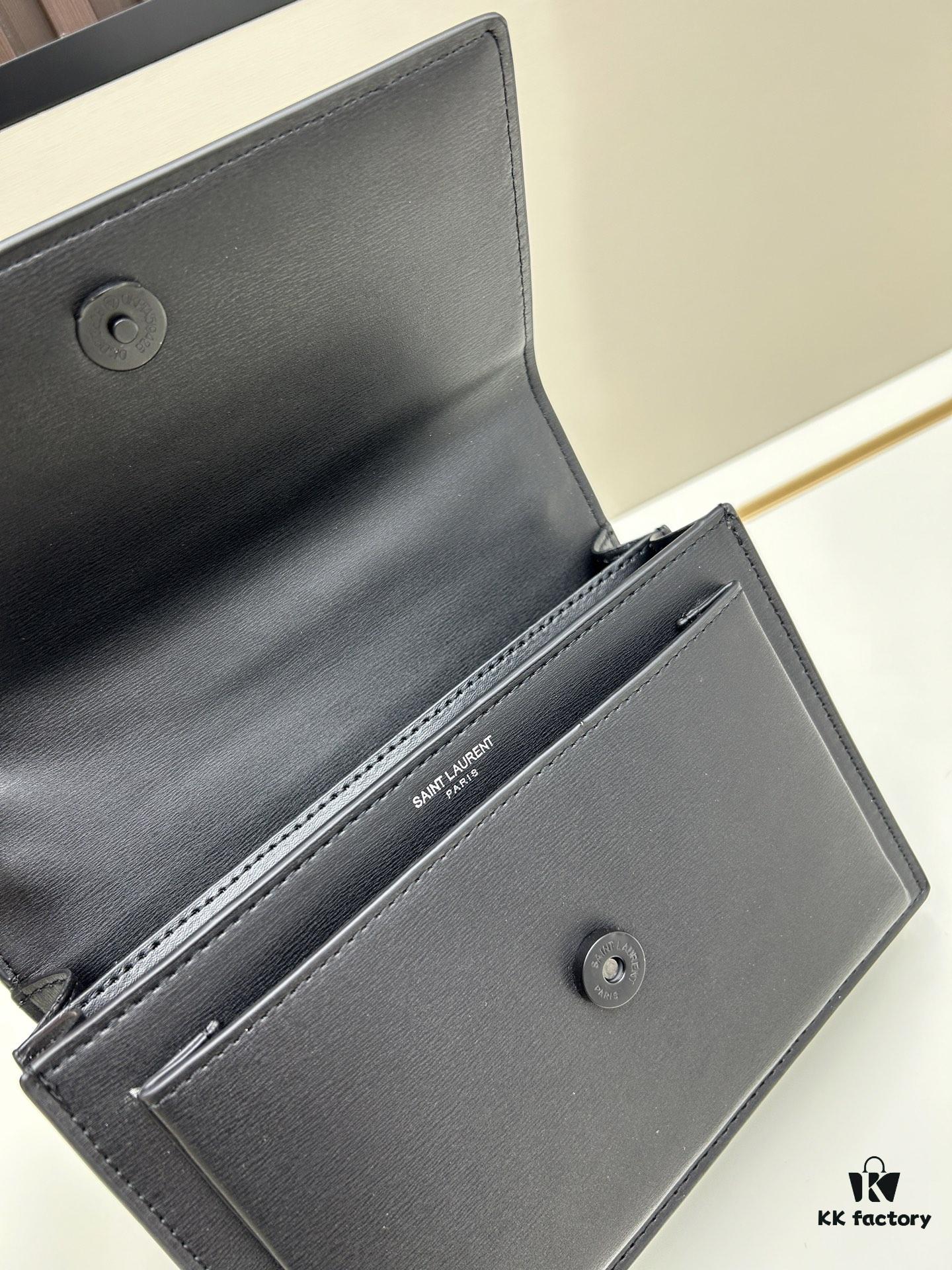 New Arrival with Box 💰 YSL Sunset Chain Bag, Smooth Fine Grain Calfskin