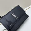 New Arrival with Box 💰 YSL Sunset Chain Bag, Smooth Fine Grain Calfskin