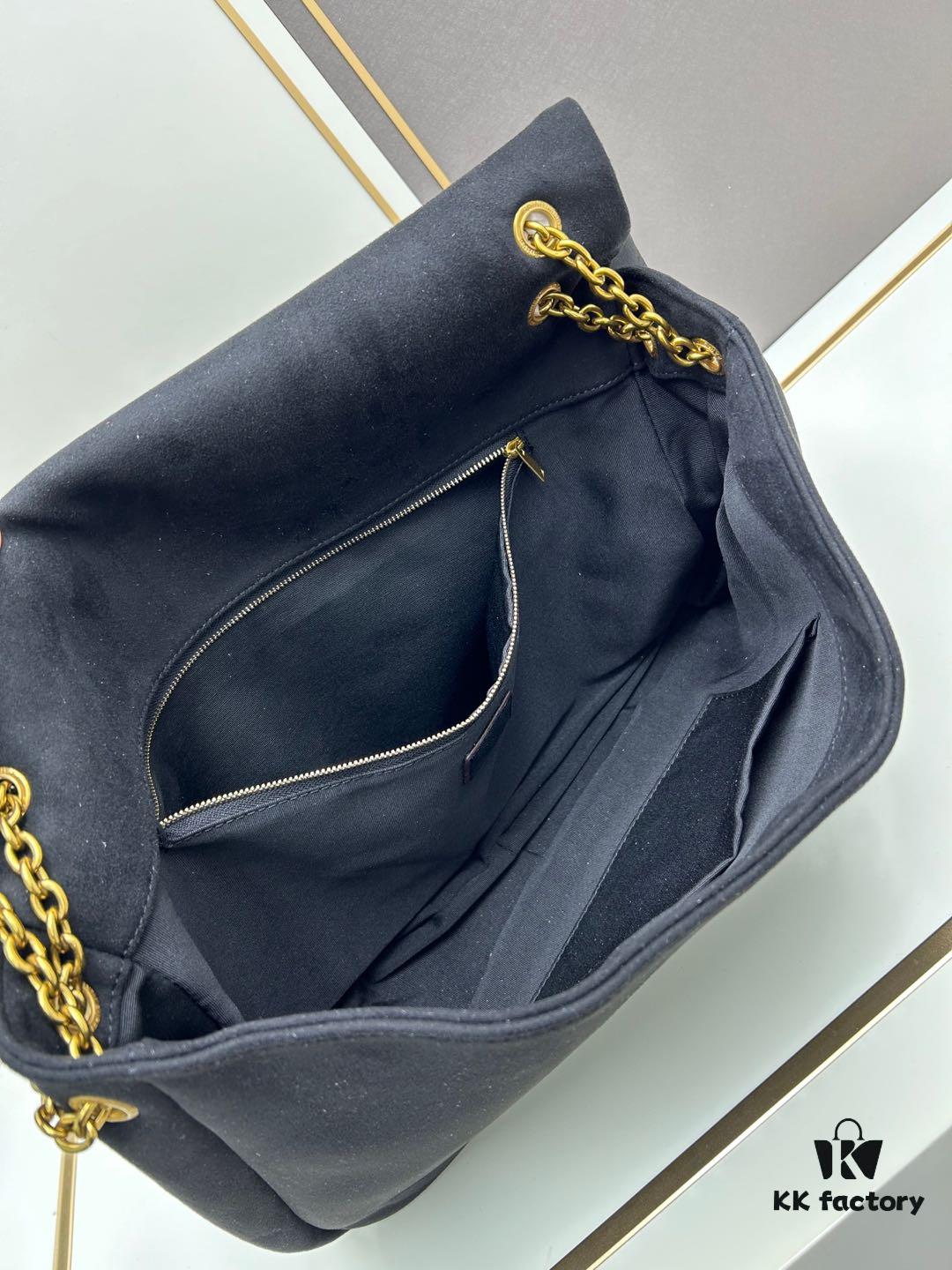 New Arrival with Box 💰 YSL Vintage Classic JAMIE Large Suede Handbag