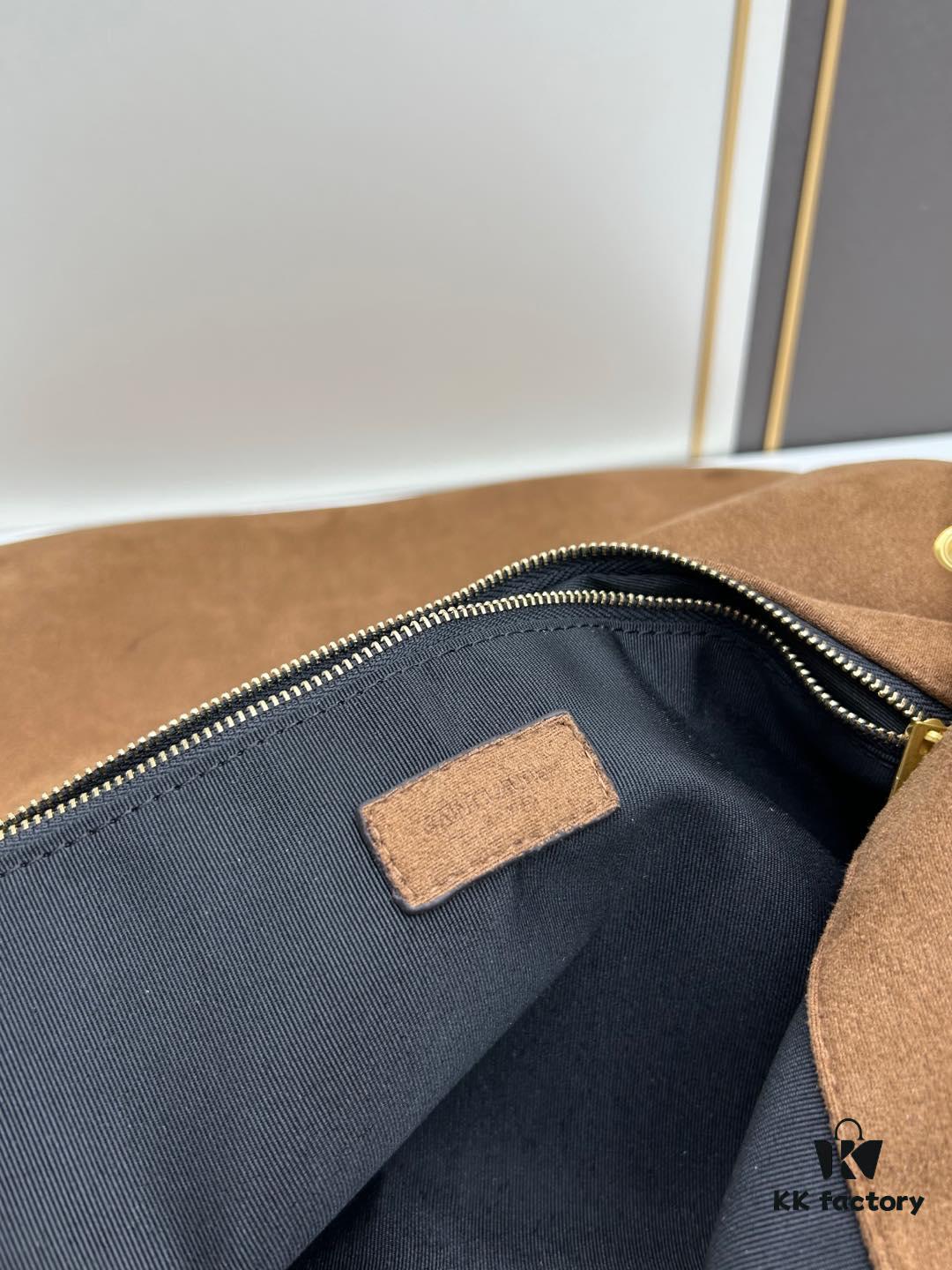 New Arrival with Box 💰YSL Vintage Classic JAMIE Large Suede Handbag