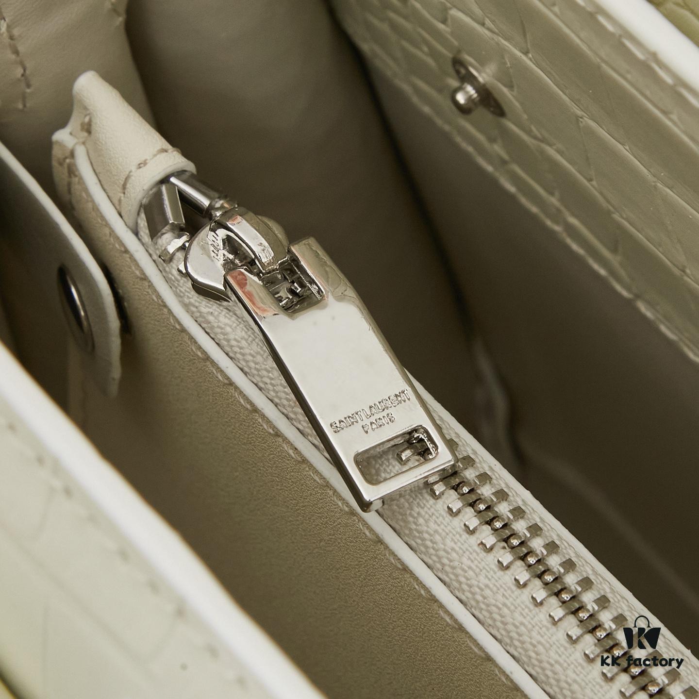 New Crocodile Texture Rose-Inspired Street Style Bag | YSL's Celebrity Muse Favorite