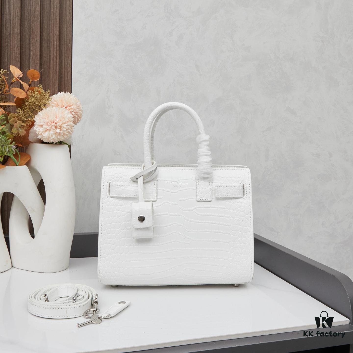 New Crocodile-Texture Rose-Inspired Street Style Bag | YSL's Iconic Lookalike