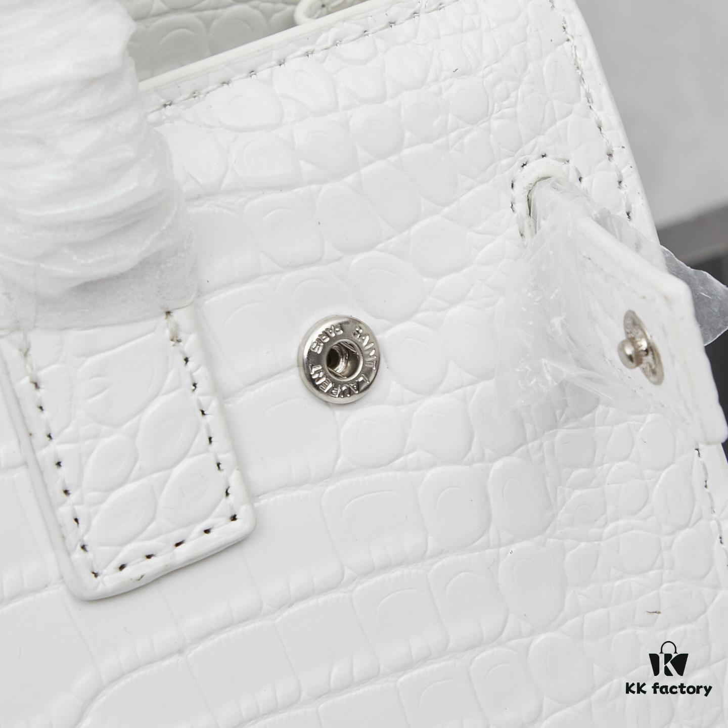 New Crocodile-Texture Rose-Inspired Street Style Bag | YSL's Iconic Lookalike