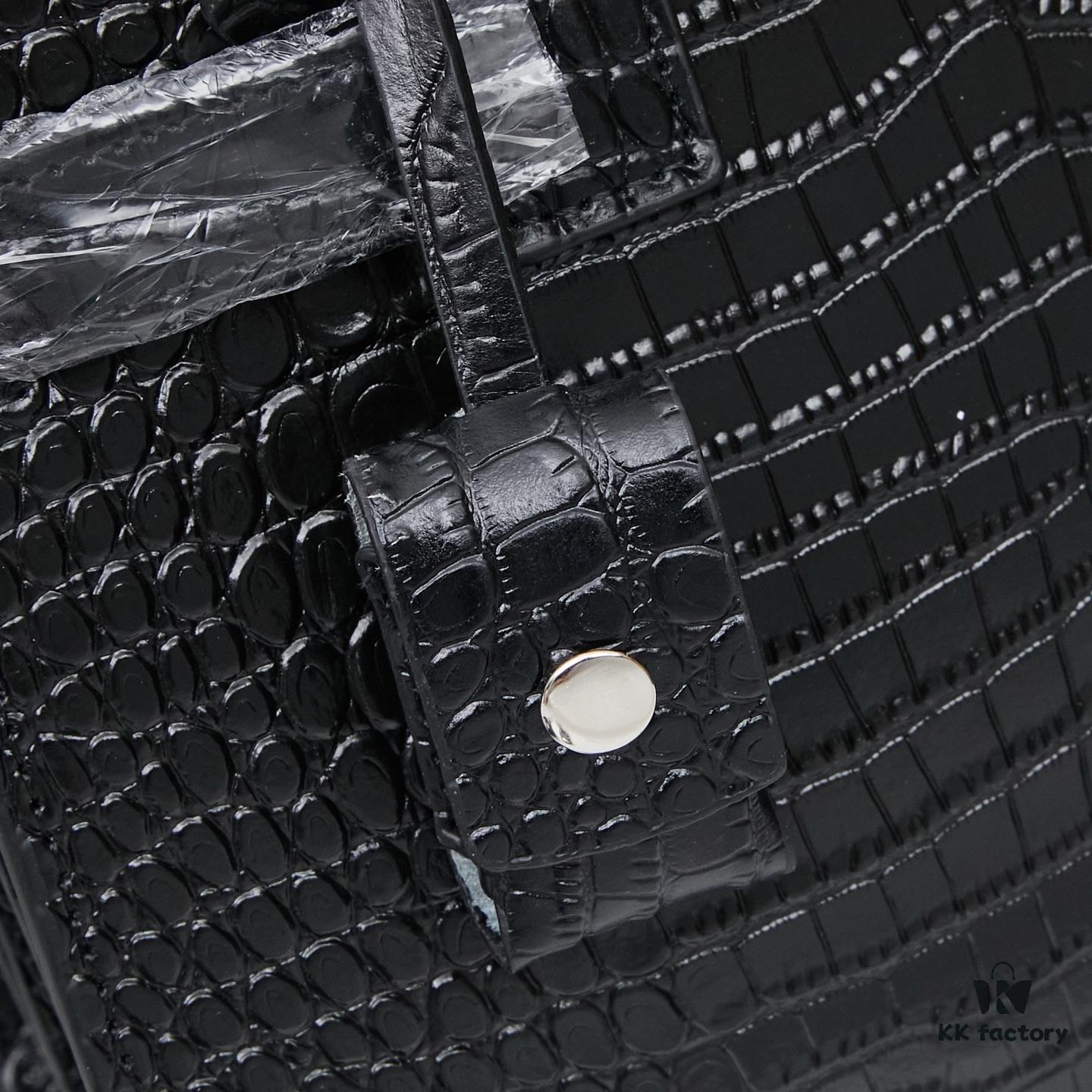 New Crocodile-Textured Bag | Rose's Streetwear Style, YSL's Iconic Kate Chain Bag