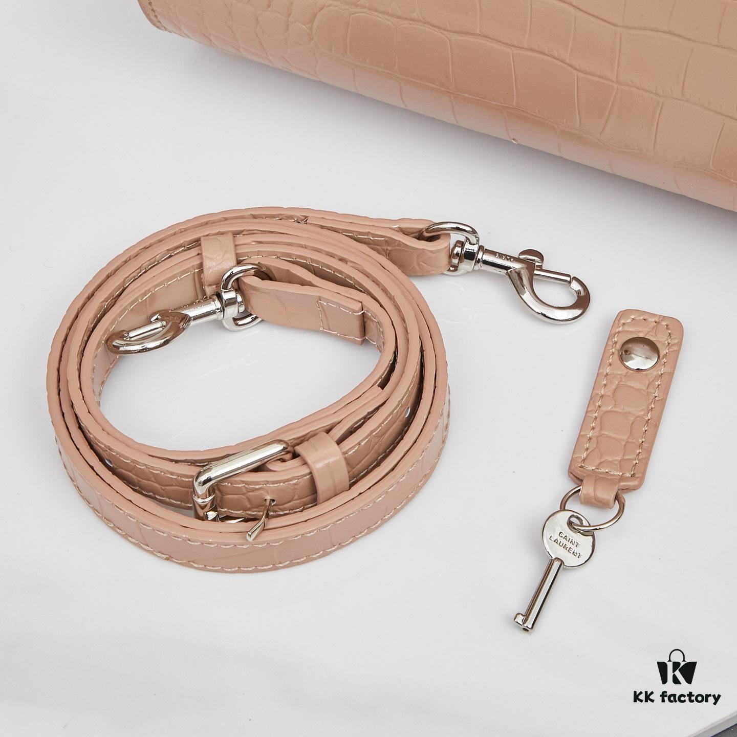 New Crocodile Pattern Bag Inspired by Rose's Street Style | YSL's Iconic Lookalike Chain Shoulder Bag