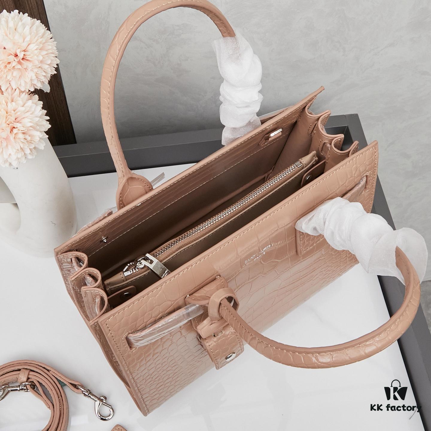 New Crocodile Pattern Bag Inspired by Rose's Street Style | YSL's Iconic Lookalike Chain Shoulder Bag