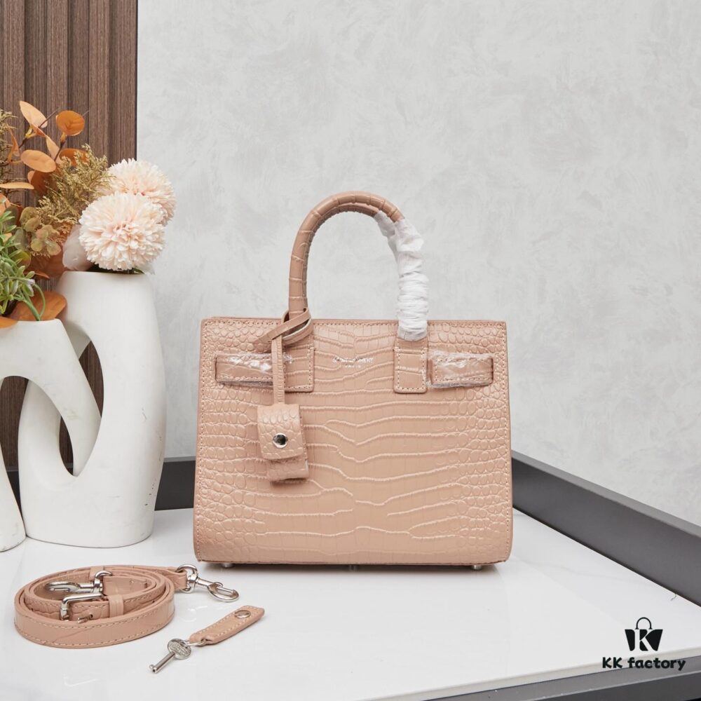 New Crocodile-Texture Rose-Inspired Street-Style Bag | YSL's Ultimate Muse