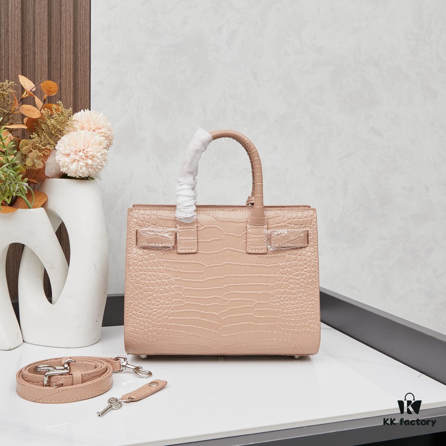 New Crocodile-Texture Rose-Inspired Street-Style Bag | YSL's Ultimate Muse