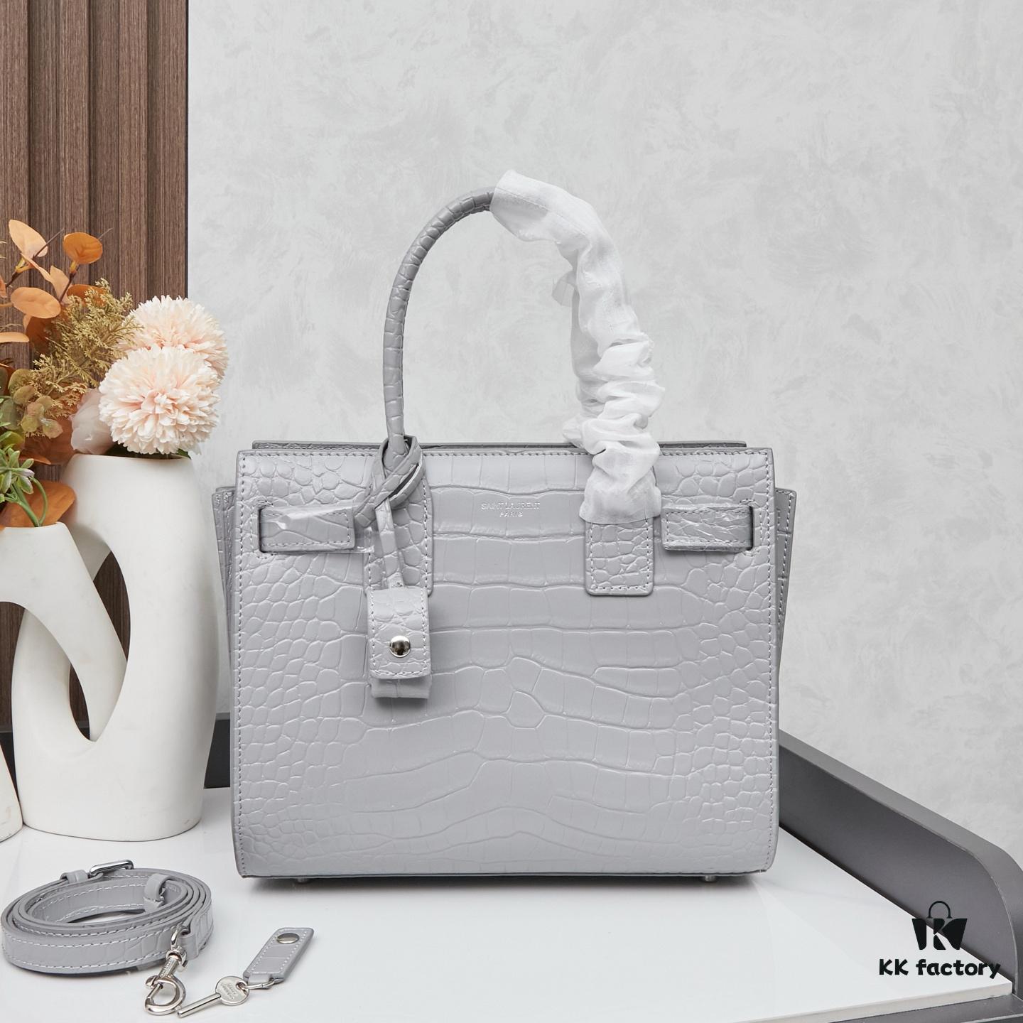 New Crocodile-Texture Rose-Inspired Streetwear Bag | YSL's Ultimate Celebrity Muse