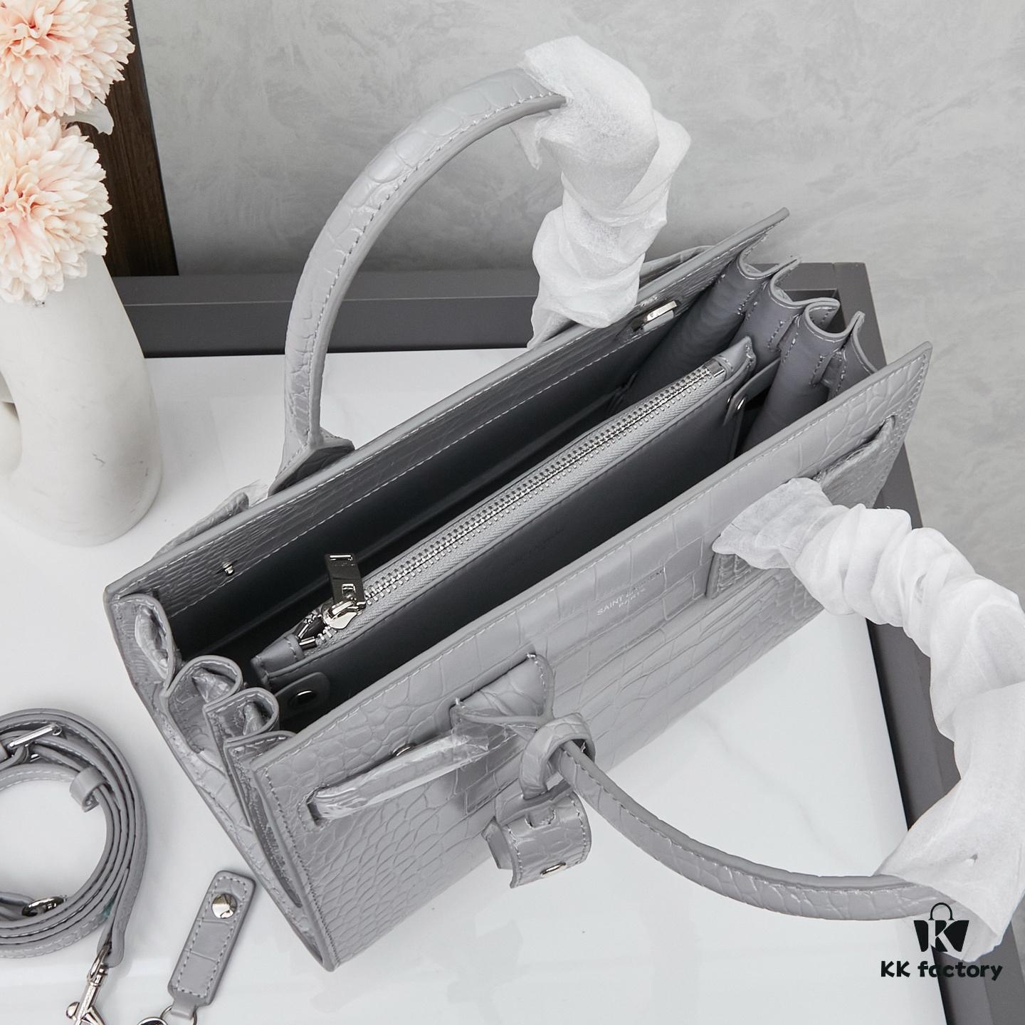 New Crocodile-Texture Rose-Inspired Streetwear Bag | YSL's Ultimate Celebrity Muse