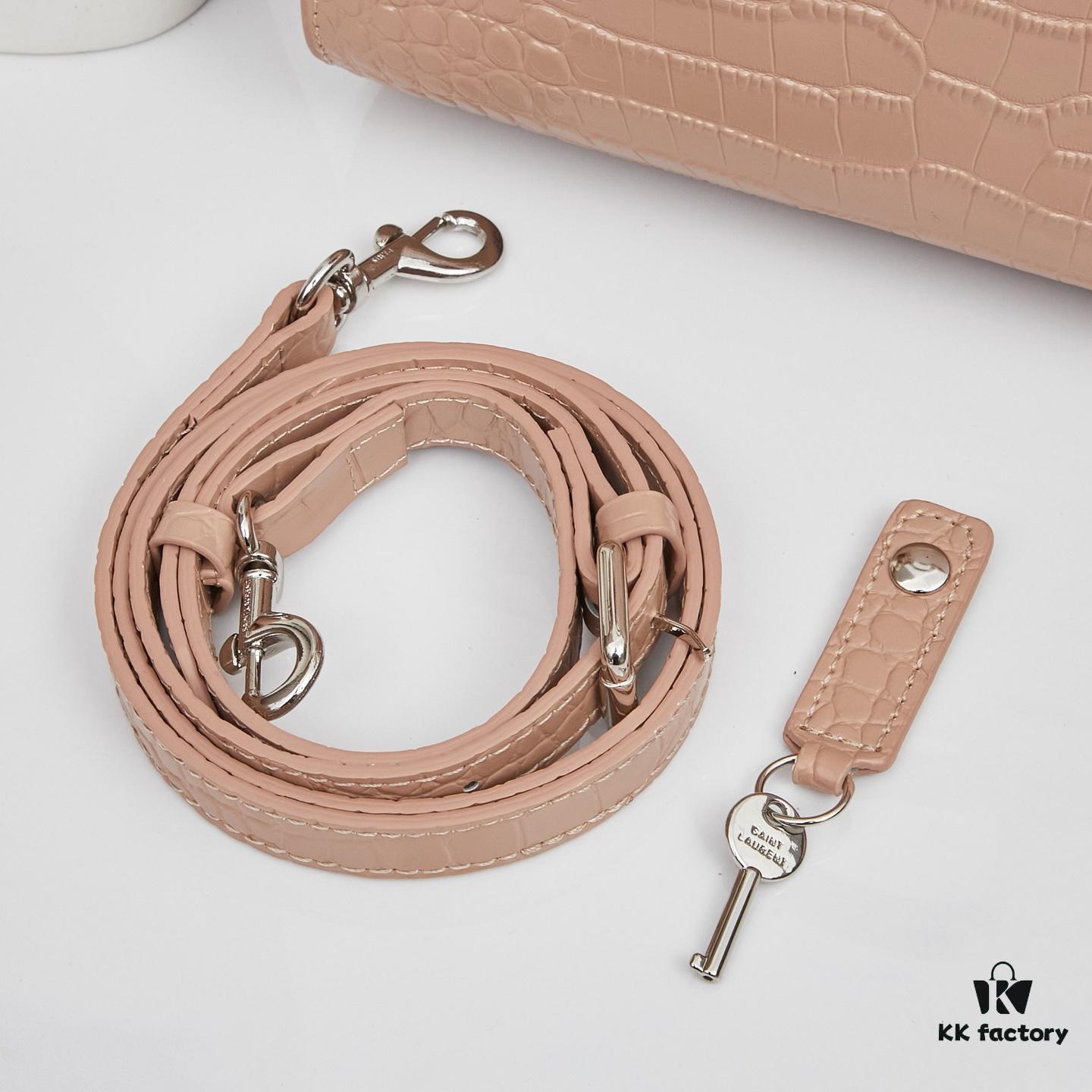 New Crocodile-Texture Rose-Inspired Street-Style Bag | YSL's Ultimate Muse