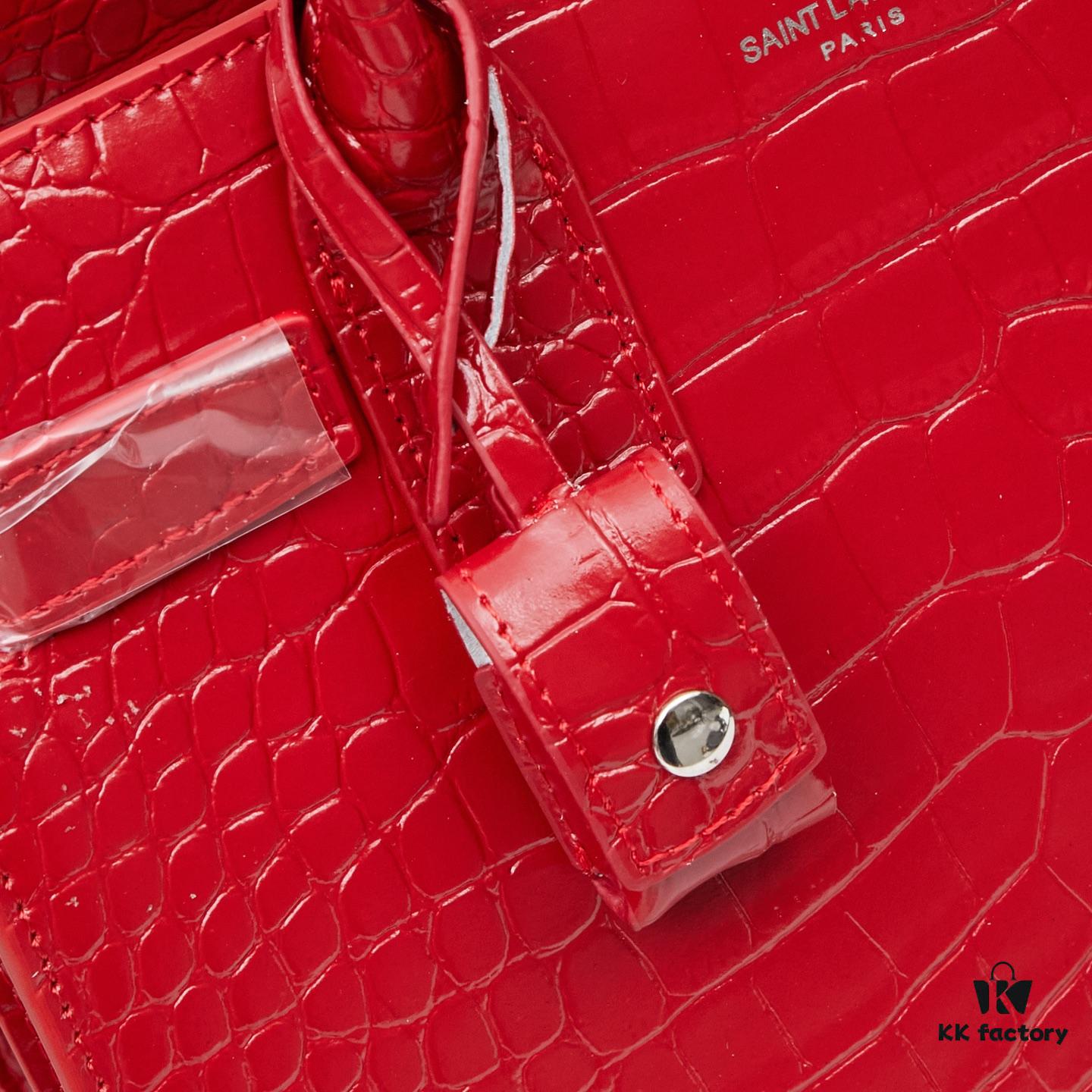 New Crocodile-Texture Rose-Inspired Street Style Bag | YSL's Celebrity Muse Inspired