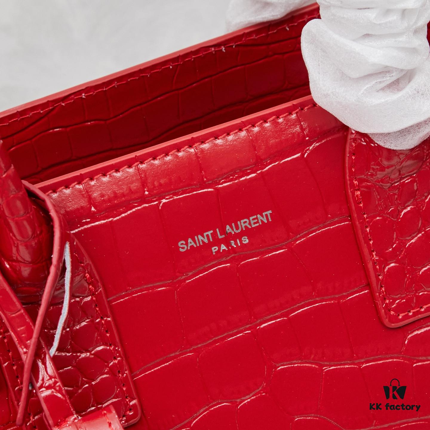 New Crocodile-Texture Rose-Inspired Street Style Bag | YSL's Celebrity Muse Inspired