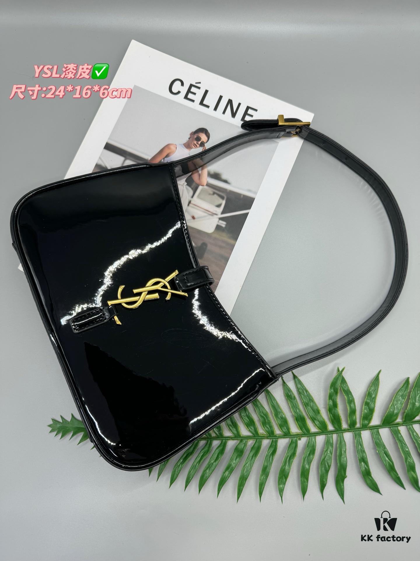 YSL Patent Leather Shoulder Bag