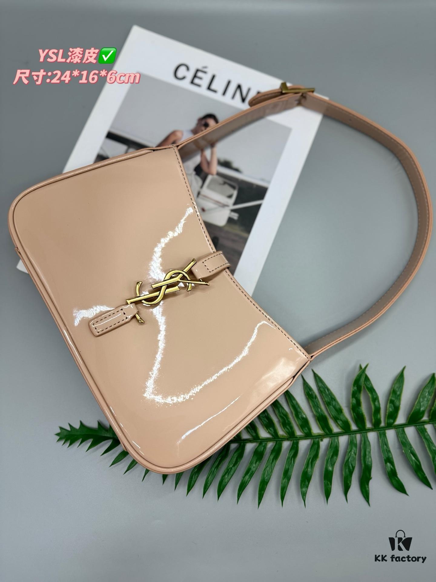 YSL Patent Leather Shoulder Bag