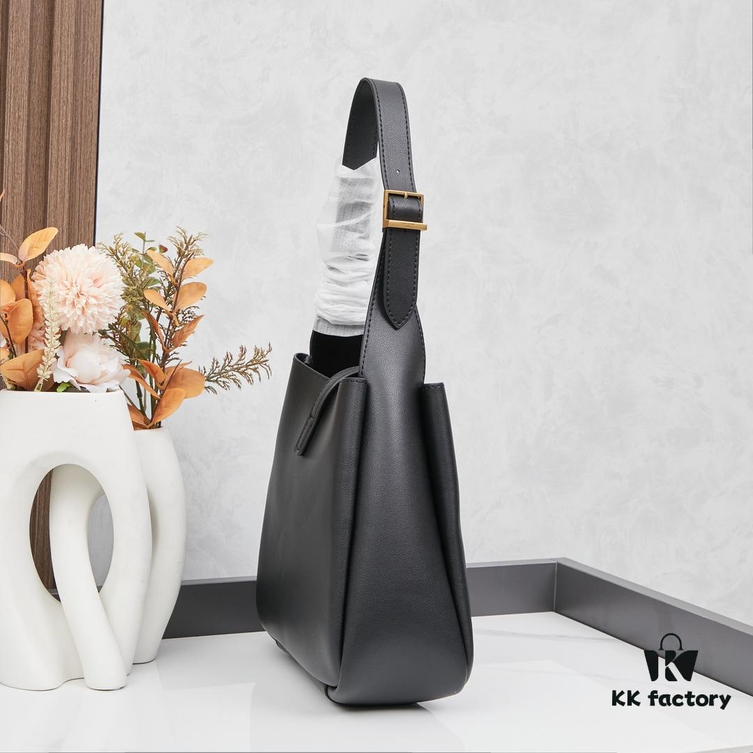 New YSL Shoulder Bag, Soft and Stylish in Black and Caramel