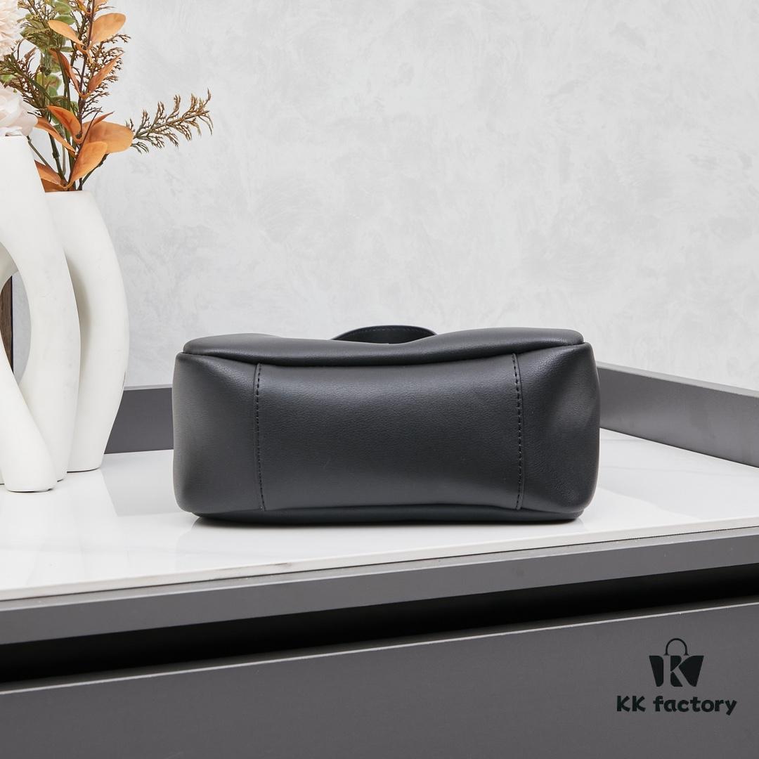 New YSL Shoulder Bag, Soft and Stylish in Black and Caramel