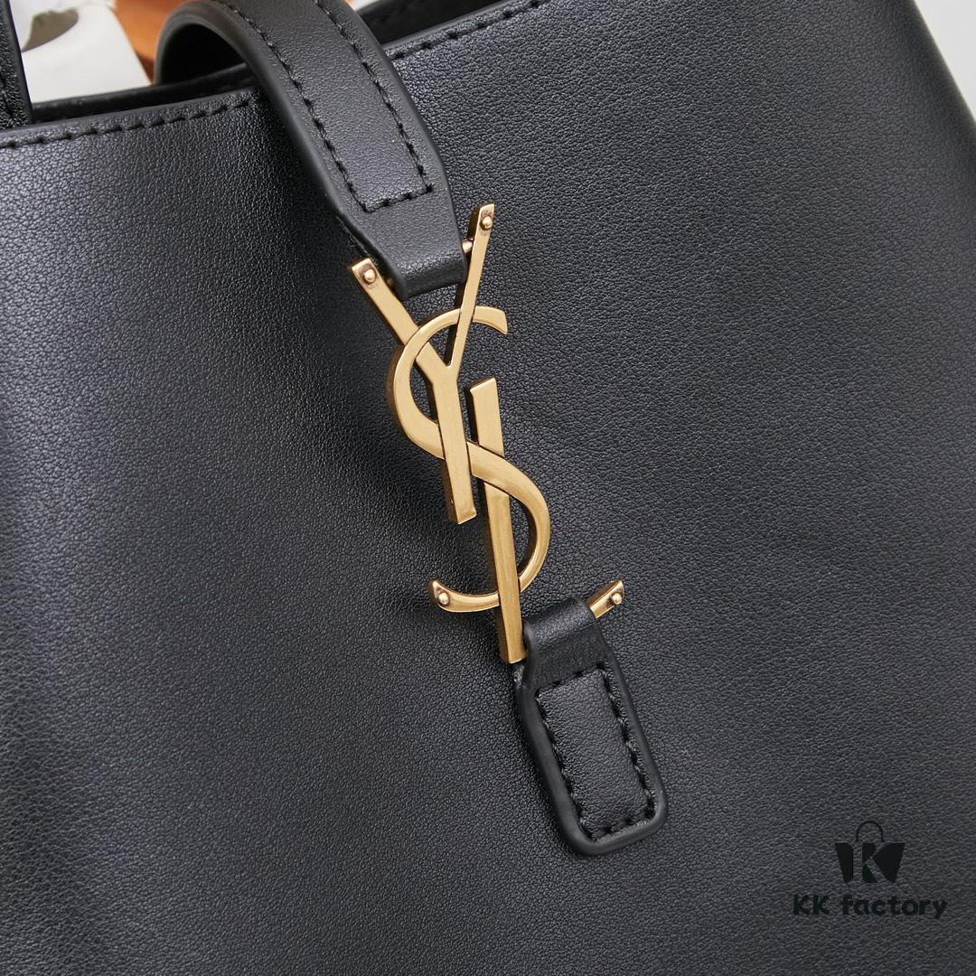 New YSL Shoulder Bag, Soft and Stylish in Black and Caramel
