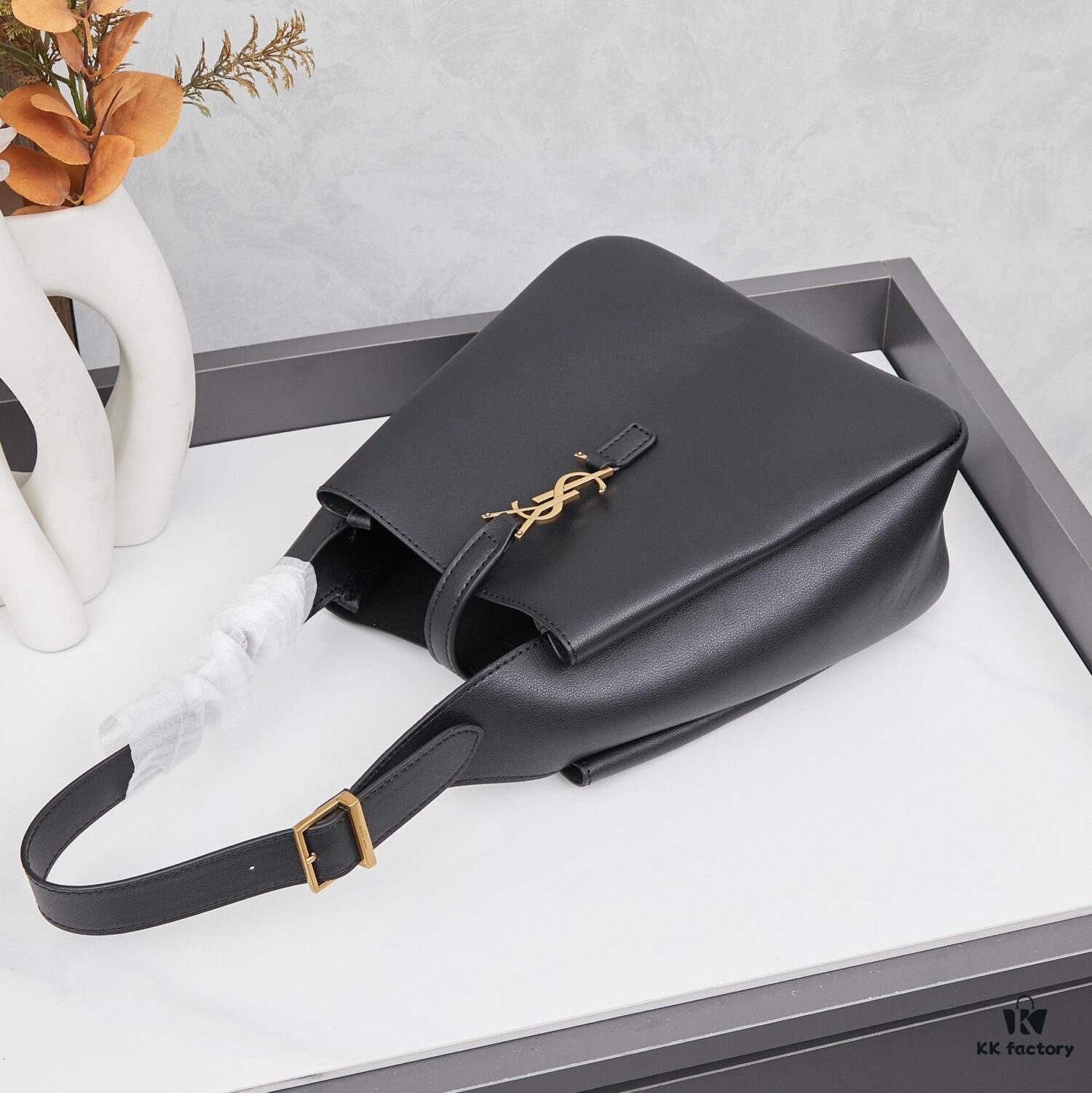 New YSL Shoulder Bag, Soft and Stylish in Black and Caramel