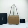 Large Soft Grained Leather Handbag with Classic YSL Logo