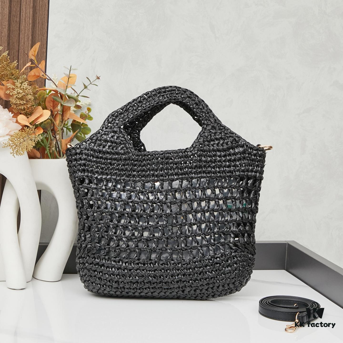 New Mini YSL Icare in Raffia – Elegance and Care Combined