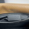 Large Soft Grained Leather Handbag with Classic YSL Logo