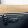Large Soft Grained Leather Handbag with Classic YSL Logo