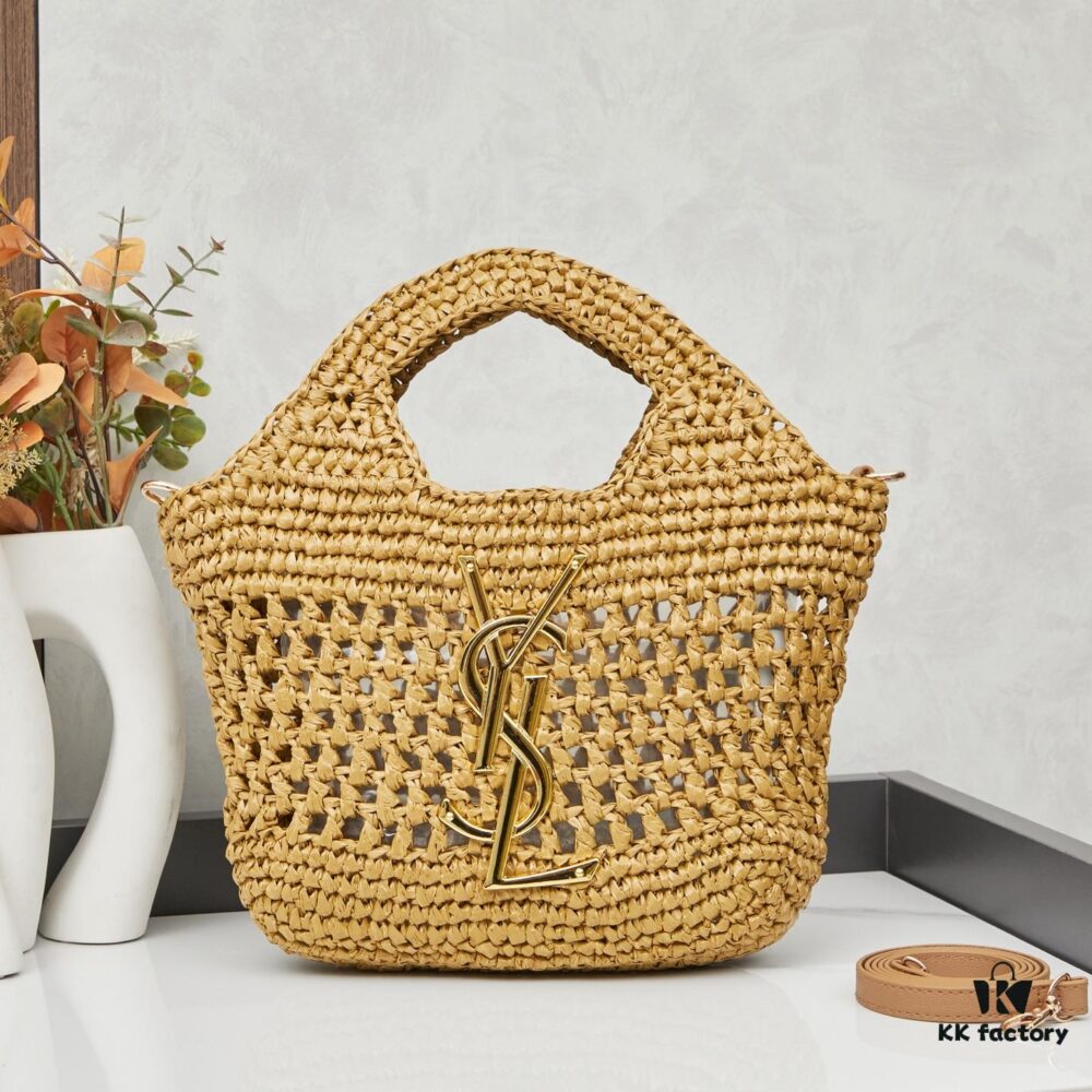 New Arrival Mini YSL Icare in Raffia – Elegant Symbol of Love, Resilience, and Devotion