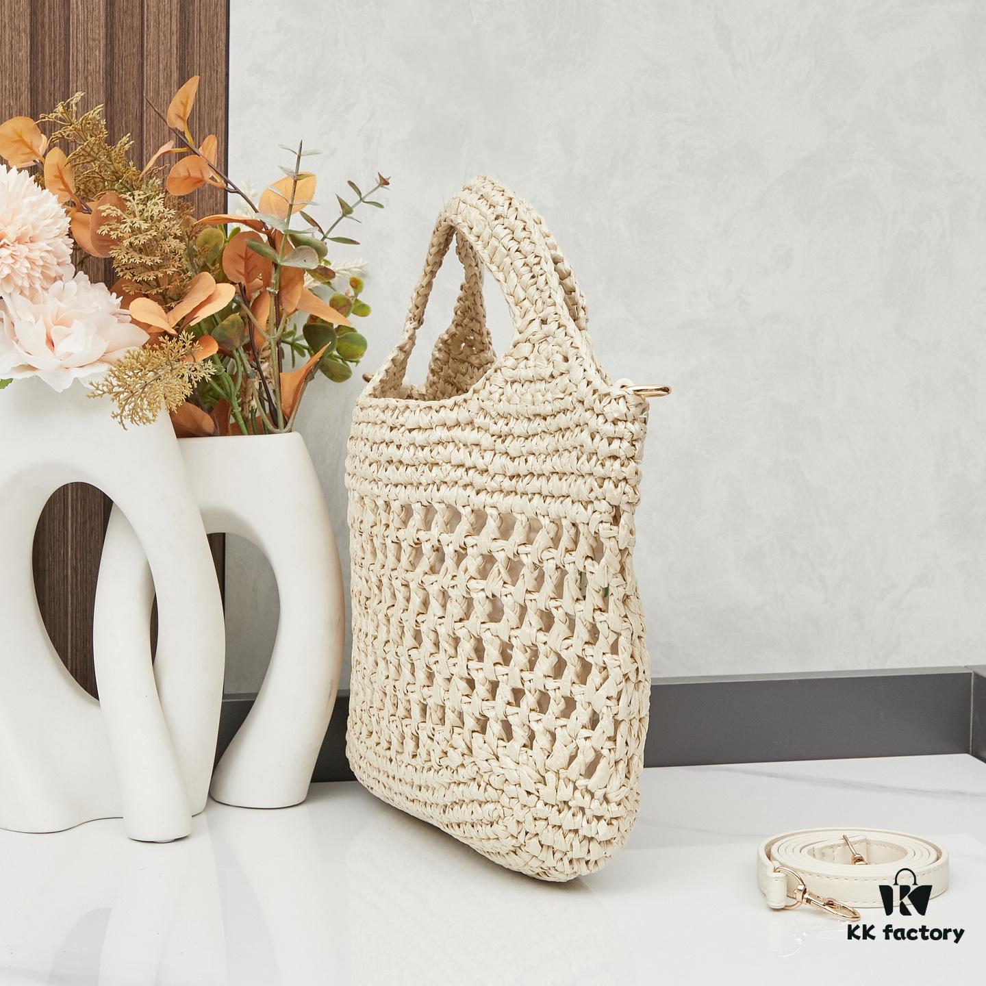 New Mini YSL Icare in Raffia – Elegant Fusion of Craftsmanship and Love