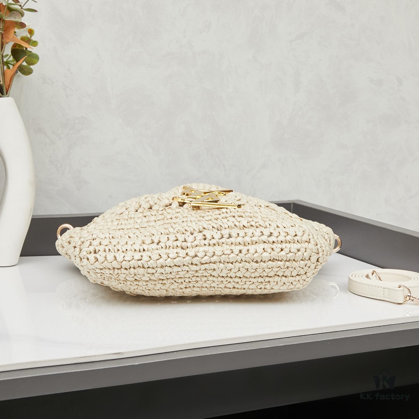 New Mini YSL Icare in Raffia – Elegant Fusion of Craftsmanship and Love