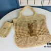 New Arrival Small YSL Icare Raffia Bag with Mini Pouch